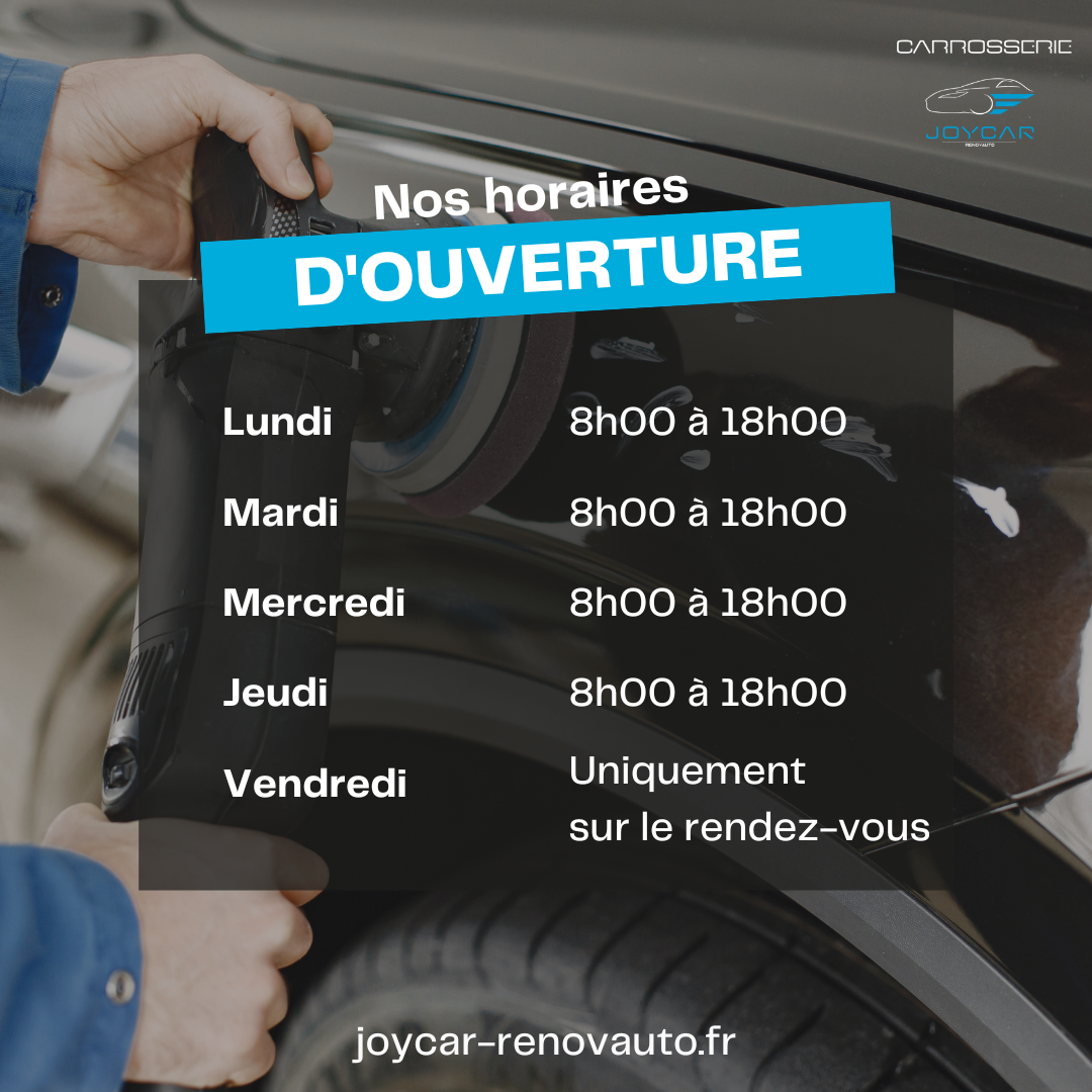 Horaires carrosserie Joycar